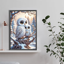 Load image into Gallery viewer, Owl And Baby Owl 40*60CM (canvas) Full Round Drill Diamond Painting
