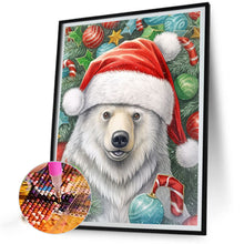 Load image into Gallery viewer, Christmas White Bear 40*50CM (canvas) Full Round Drill Diamond Painting
