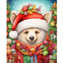 Load image into Gallery viewer, Christmas White Bear 40*50CM (canvas) Full Round Drill Diamond Painting
