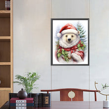 Load image into Gallery viewer, Christmas White Bear 40*50CM (canvas) Full Round Drill Diamond Painting
