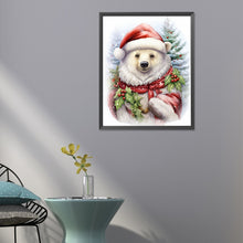 Load image into Gallery viewer, Christmas White Bear 40*50CM (canvas) Full Round Drill Diamond Painting
