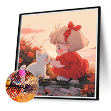 Load image into Gallery viewer, Girl 40*40CM (canvas) Full Round Drill Diamond Painting
