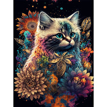 Load image into Gallery viewer, Cat 30*40CM (canvas) Full Round Drill Diamond Painting
