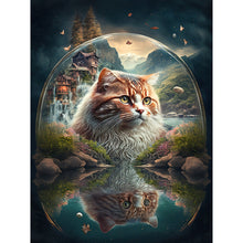 Load image into Gallery viewer, Cat 30*40CM (canvas) Full Round Drill Diamond Painting
