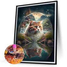 Load image into Gallery viewer, Cat 30*40CM (canvas) Full Round Drill Diamond Painting
