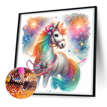 Load image into Gallery viewer, Shiny Animal Horse 30*30CM (canvas) Full Round Drill Diamond Painting
