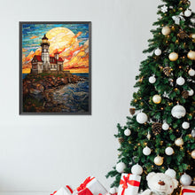 Load image into Gallery viewer, Island Lighthouse 30*40CM (canvas) Full Round Drill Diamond Painting
