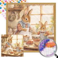 Load image into Gallery viewer, Bunny¡¯S Warm Family Time 30*30CM (canvas) Full AB Round Drill Diamond Painting
