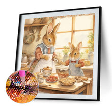 Load image into Gallery viewer, Bunny¡¯S Warm Family Time 30*30CM (canvas) Full AB Round Drill Diamond Painting
