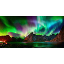 Load image into Gallery viewer, Aurora At Night 80*40CM (canvas) Full AB Round Drill Diamond Painting
