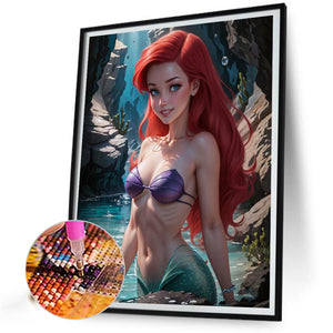 Mermaid Princess 40*50CM (canvas) Full Round Drill Diamond Painting