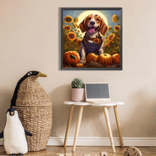 Load image into Gallery viewer, Flowers And Puppies 30*30CM (canvas) Full Square AB Drill Diamond Painting
