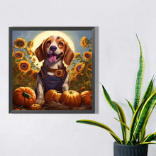 Load image into Gallery viewer, Flowers And Puppies 30*30CM (canvas) Full Square AB Drill Diamond Painting
