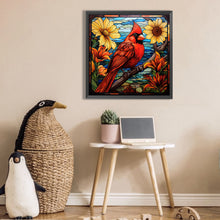 Load image into Gallery viewer, Flowers And Cardinals 30*30CM (canvas) Full Square AB Drill Diamond Painting
