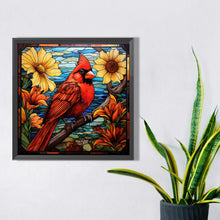 Load image into Gallery viewer, Flowers And Cardinals 30*30CM (canvas) Full Square AB Drill Diamond Painting
