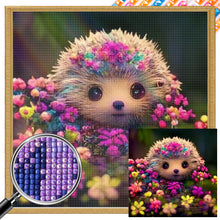 Load image into Gallery viewer, Flowers And Hedgehogs 30*30CM (canvas) Full Square AB Drill Diamond Painting
