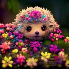 Load image into Gallery viewer, Flowers And Hedgehogs 30*30CM (canvas) Full Square AB Drill Diamond Painting
