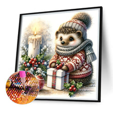 Load image into Gallery viewer, Christmas Gift Hedgehog 30*30CM (canvas) Full Square AB Drill Diamond Painting
