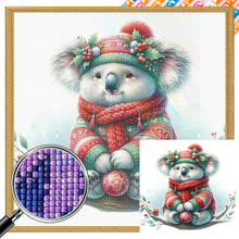 Load image into Gallery viewer, Christmas Koala 30*30CM (canvas) Full Square AB Drill Diamond Painting
