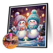 Load image into Gallery viewer, Christmas Snowman 30*30CM (canvas) Full Square AB Drill Diamond Painting
