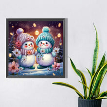 Load image into Gallery viewer, Christmas Snowman 30*30CM (canvas) Full Square AB Drill Diamond Painting
