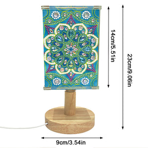 Special Shaped Crystal Drawing Kit Bedside Night Light USB Charge (Mandala #1)