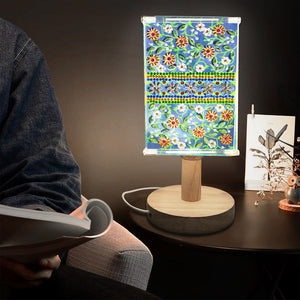Special Shaped Crystal Drawing Bedside Night Light USB Charge (Literary Flower)