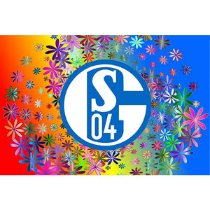 Schalke Logo 60*40CM (canvas) Full Round Drill Diamond Painting