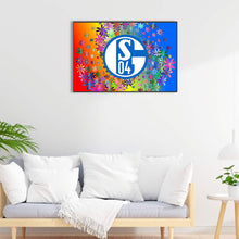 Load image into Gallery viewer, Schalke Logo 60*40CM (canvas) Full Round Drill Diamond Painting
