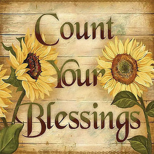 Count Your Blessings 40*40CM (canvas) Full Round AB Drill Diamond Painting