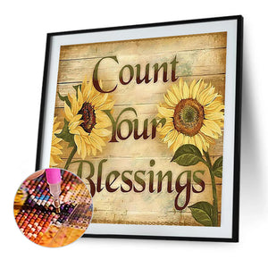 Count Your Blessings 40*40CM (canvas) Full Round AB Drill Diamond Painting