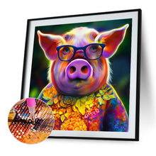 Load image into Gallery viewer, Mr. Colorful Pig 40*40CM (canvas) Full Round AB Drill Diamond Painting
