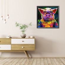 Load image into Gallery viewer, Mr. Colorful Pig 40*40CM (canvas) Full Round AB Drill Diamond Painting
