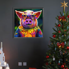 Load image into Gallery viewer, Mr. Colorful Pig 40*40CM (canvas) Full Round AB Drill Diamond Painting
