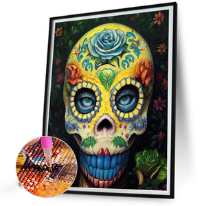 Undead Skeleton 40*50CM (canvas) Full Round AB Drill Diamond Painting