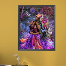 Load image into Gallery viewer, Girl In The Woods 40*50CM (canvas) Full Round AB Drill Diamond Painting
