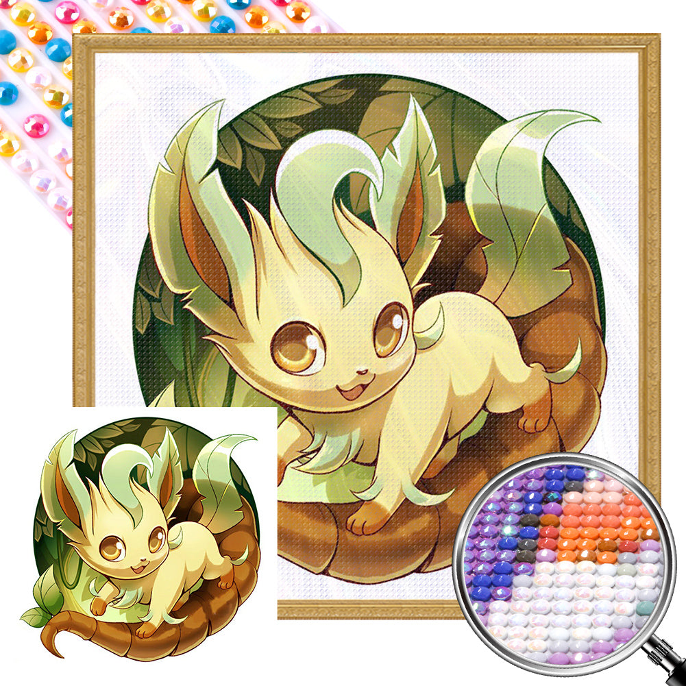 Grass Eevee 30*30CM (canvas) Full Round AB Drill Diamond Painting