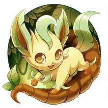 Load image into Gallery viewer, Grass Eevee 30*30CM (canvas) Full Round AB Drill Diamond Painting
