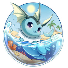 Load image into Gallery viewer, Water Eevee 30*30CM (canvas) Full Round AB Drill Diamond Painting
