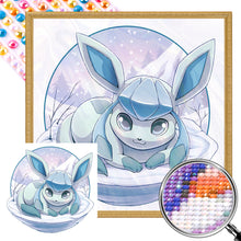 Load image into Gallery viewer, Ice Eevee 30*30CM (canvas) Full Round AB Drill Diamond Painting
