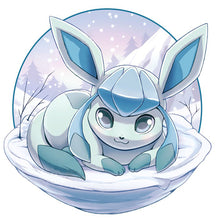 Load image into Gallery viewer, Ice Eevee 30*30CM (canvas) Full Round AB Drill Diamond Painting
