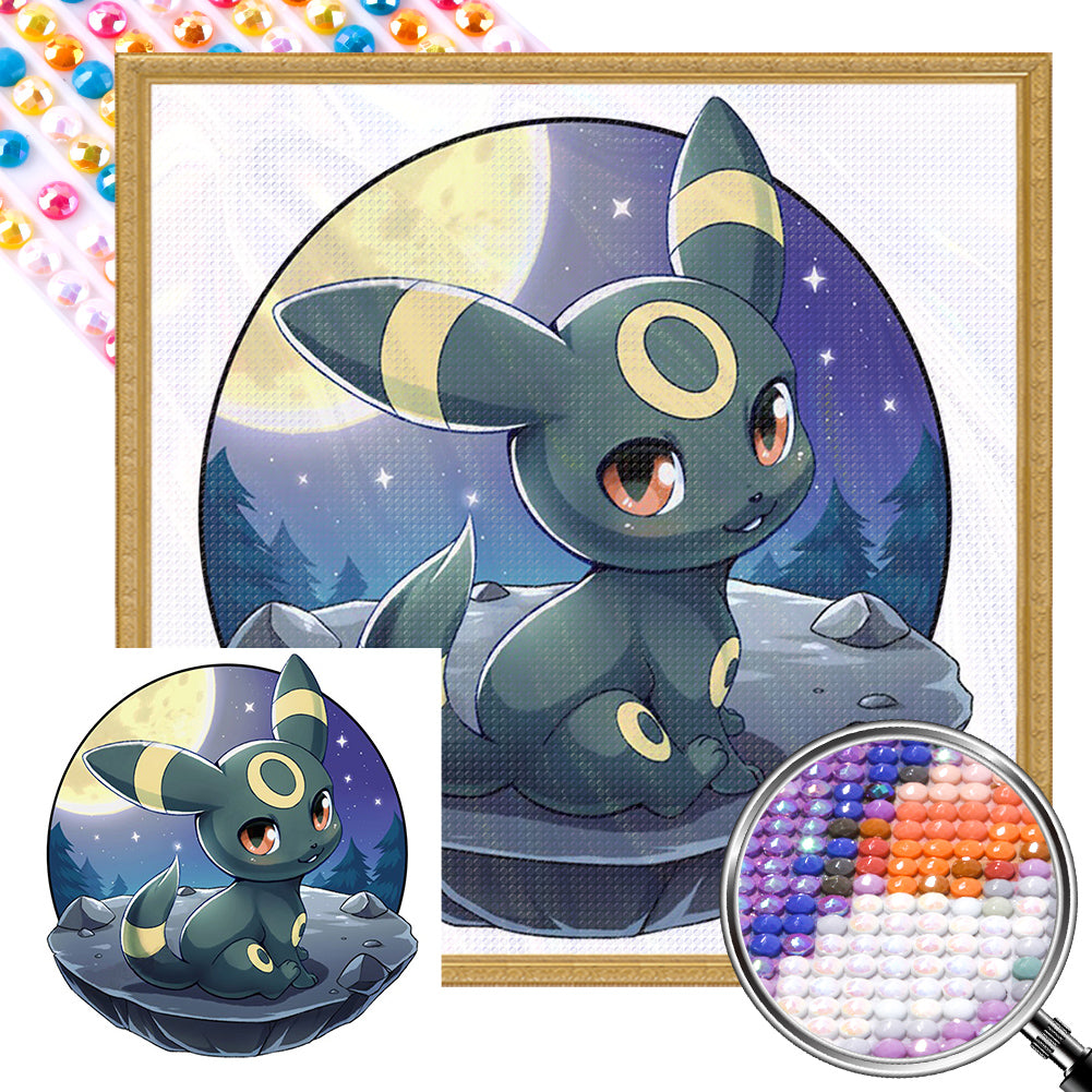 Moon Eevee 30*30CM (canvas) Full Round AB Drill Diamond Painting