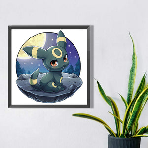 Moon Eevee 30*30CM (canvas) Full Round AB Drill Diamond Painting