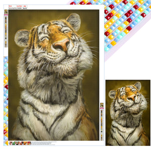 Proud Tiger 50*70CM (canvas) Full Square Drill Diamond Painting