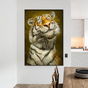 Proud Tiger 50*70CM (canvas) Full Square Drill Diamond Painting