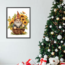 Load image into Gallery viewer, Gnome In Sunflower Basket 30*40CM (canvas) Full Round Drill Diamond Painting
