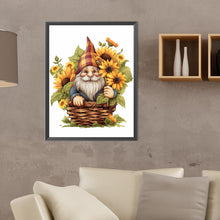 Load image into Gallery viewer, Gnome In Sunflower Basket 30*40CM (canvas) Full Round Drill Diamond Painting
