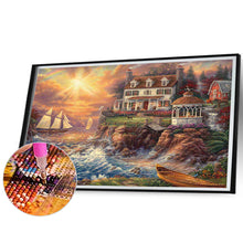 Load image into Gallery viewer, Seaside Town 70*50CM (canvas) Full Round AB Drill Diamond Painting
