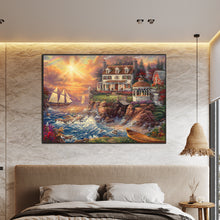 Load image into Gallery viewer, Seaside Town 70*50CM (canvas) Full Round AB Drill Diamond Painting
