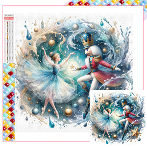 Nutcracker And The Princess 40*40CM (canvas) Full Square Drill Diamond Painting